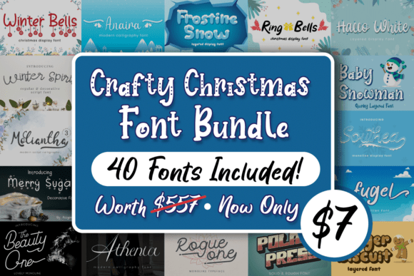 Crafty Christmas Font Bundle