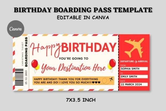 Create a Memorable Birthday with a Boarding Pass Invite Template