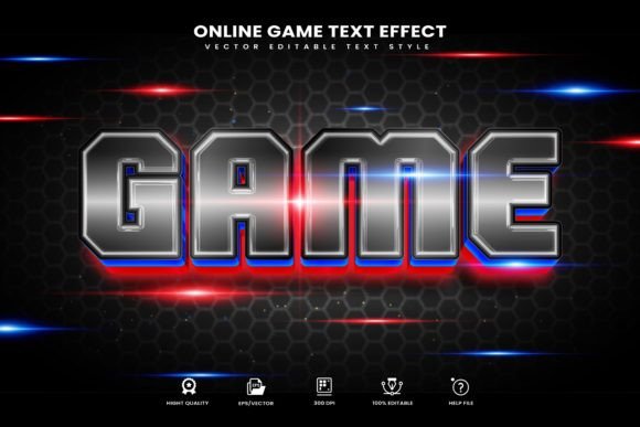 Game Theme Editable Text Effect: Instant 3D Typography