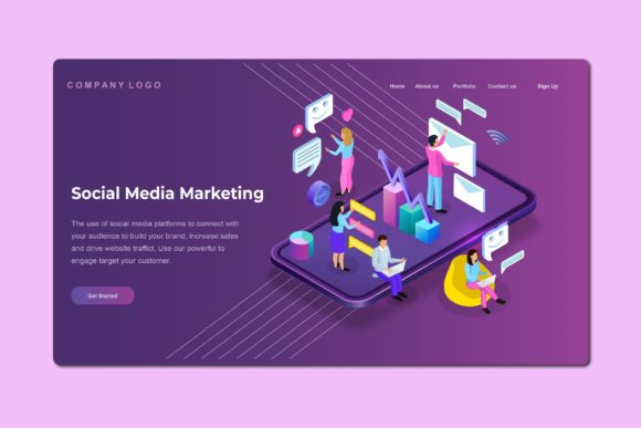 Modern Isometric Landing Pages for Dynamic Web Design