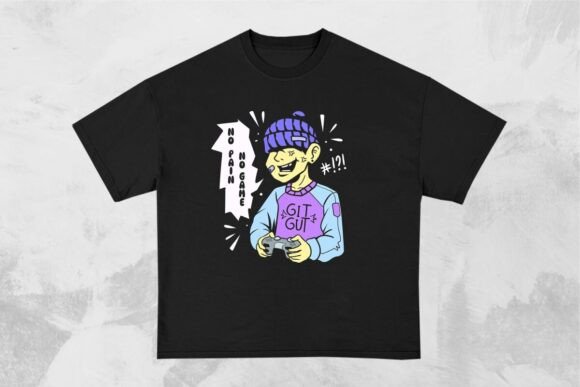 No Pain No Game Funny Gaming Design