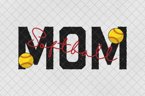 Retro Sport Mama PNG: Softball Mom Designs