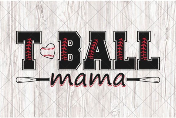 T-Ball Mom PNG Sublimation, Baseball Mam