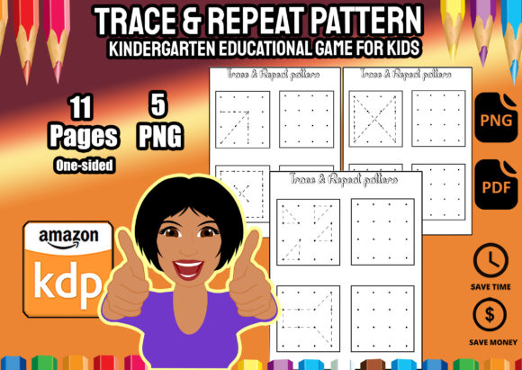 Trace and Repeat Pattern: A Creative Motor Skills Worksheet