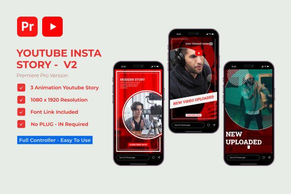 YouTube Insta Stories V2 | Premiere Pro